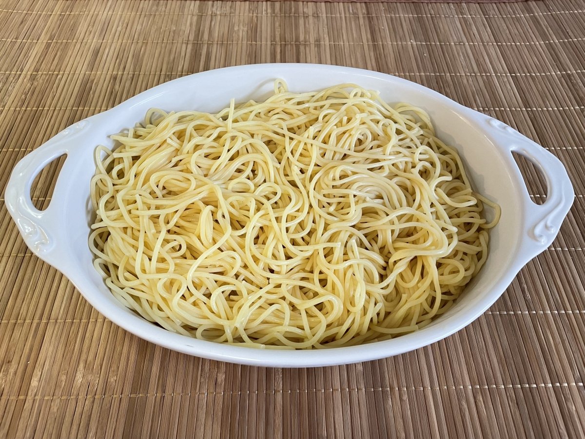Espaguetis hervidos